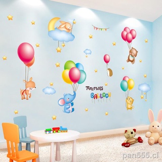 pegatinas de pared de la habitación de los niños lindo chica pegatinas bebé dormitorio dormitorio fondo de pared decoración de dibujos animados autoadhesivo