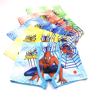 upingri de dibujos animados hombre araña niños niños suave ropa interior de algodón bragas cortas boxeador calzoncillos
