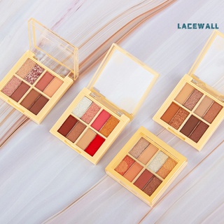 Lacewall 4g Eyeshadow Palette Long Lasting Non-smudge Makeup Supplies 8 Colors Matte Shimmering Shadow Palette for Girl