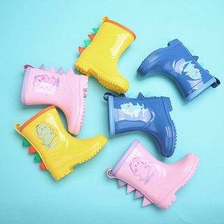 Pero hujan niños zapatos de lluvia niños niños antideslizante niñas princesa lindo dinosaurio botas de goma niños zapatos de agua bebé botas de lluvia
