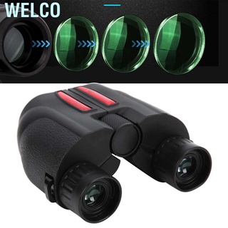Welco 12x25 Mini binoculares de alta potencia con visión nocturna de baja luz y rango de hasta 3000 m (4)