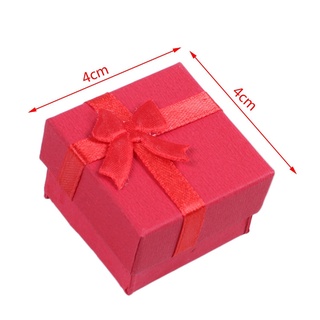 ready stock - juego de caja de regalo de 24 piezas, anillo cuadrado, joyería, colores surtidos (2)