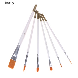 kaciiy - juego de 6 pinceles de pintura acrílica al óleo, acuarela, artista, pinceles cl (2)