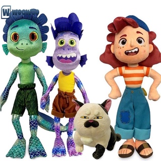 Luca Alberto Sea Monster peluche de juguete de dibujos animados púrpura niña peluche suave figura de felpa muñeca regalo de cumpleaños para niños