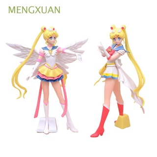 Mengxuan PVC figura modelo Anime figuras de juguete Sailor Moon figuras de acción para niños miniaturas marinero luna regalos coleccionables modelo muñeca juguetes adornos