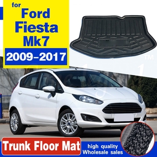 Ajuste para Ford Fiesta Hatchback maletero forro 2009-2017 alfombrilla trasera de carga bandeja de carga alfombra 2010 2011 2012 2013 2014 2015 2016