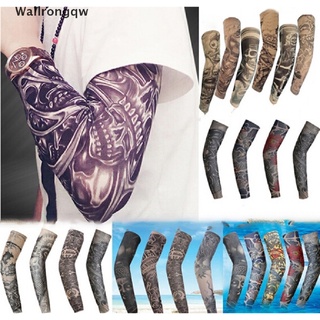 wqw> moda tatuaje mangas calentador de brazo protección uv al aire libre falso tatuaje manga bien