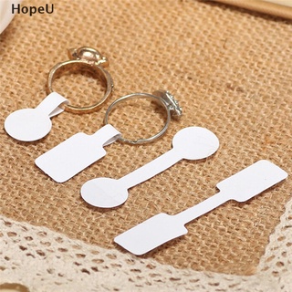 [HopeU] 100 unids/bolsa adhesivo en blanco anillo collar joyería mostrar precio etiqueta etiquetas venta caliente