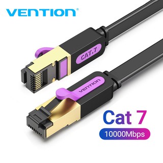 Vention CAT7 Cable Ethernet de alta velocidad 10Gbps RJ45 STP red Ethernet plana LAN Cable CAT 7 Cable de Internet para PC Router