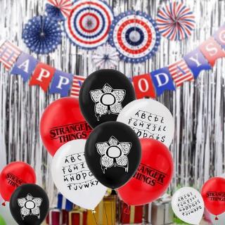 12 Inch Stranger Things Theme Latex Balloons Set Birthday Party Supplies Decorations Arrangement celebrate date of birth
