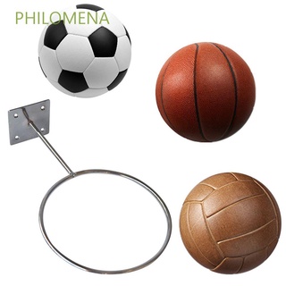 PHILOMENA - estante de exhibición de Metal para Rugby, soporte de pared, soporte de baloncesto, soporte para baloncesto, baloncesto, bola de fútbol, Multicolor (1)