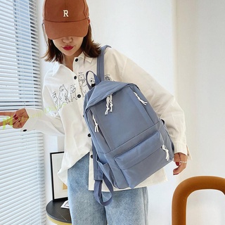 [nueva Llegada]mochila de Color sólido para mujer/mochila escolar/viaje/gran capacidad