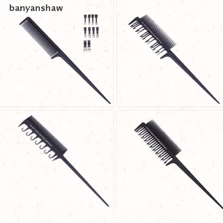 banyanshaw - juego de 4 peines profesionales para peluquero, coloración, coloración, salón, barbe cl