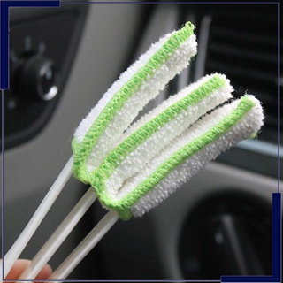 suministros de coche doble aire acondicionado salida de aire cepillo de limpieza suave cepillo de pelo (6)