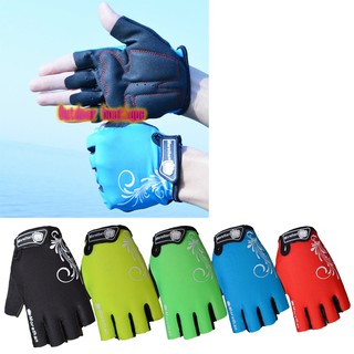 Gsm - guantes de bicicleta de montaña, transpirables, antideslizantes, antideslizantes, de medio dedo
