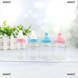 [Woyao] 12 unids/set precioso chupete de plástico bebé botella caramelo caja de bebé ducha cajas de regalo