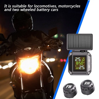 Motocicleta TPMS moto impermeable LCD neumático monitoreo de presión sistema de temperatura del neumático sistema de alarma (4)