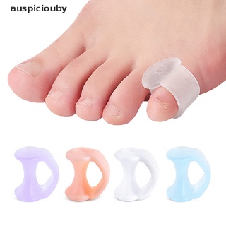 (auspiciouby) 1 par de dedos del pie pequeño pulgar gel de silicona protector del pie cuidado del dedo del dedo del pie separador en venta (6)