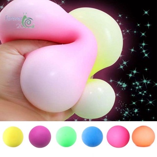 FOREVER20 Adults Fidget Toys Kids Change Color Luminous Anti Stress Ball Stress Relief Children Funny Decompression Toy Colorful ball Soft Foam TPR Squeeze Balls/Multicolor