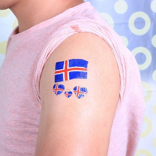 hermosa copa del mundo de fútbol impermeable desechable bandera nacional tatuaje pegatinas
