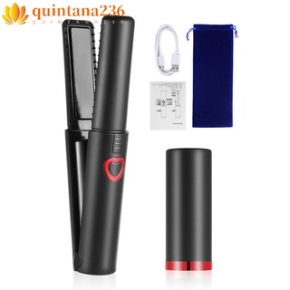 QT- Constant Temperature Hair Straightener Portable Wireless Charging Curler