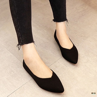 Women Classic Pointy Toe Ballet Flat Shoes Single Shoes Casual Shallow Mouth Flat Shoes for Spring (9)
