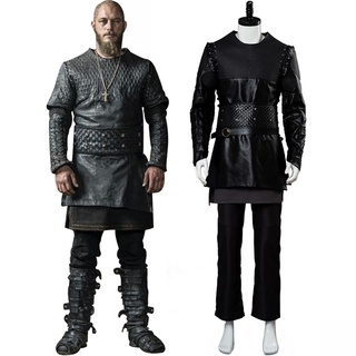 Vikings Ragnar Lothbrok-conjunto completo de disfraces para adultos, para carnaval, Halloween, hecho a medida
