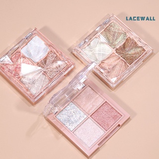 Lacewall 7.2g Eyeshadow Palette Summer Style Glossy Four-colored Eye Shadow Palette for Beauty Salon (8)