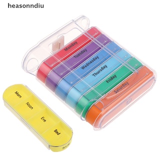heasonndiu 28 grid spring pill box 7 días semanal pillbox plástico contenedor de almacenamiento medicina cl (1)