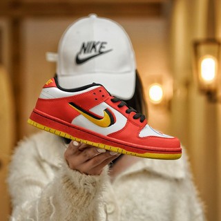 Nike SB Dunk Low Pro Red Yellow White Dunk Series Retro Low Top Casual Sports Skateboard Shoes ZoomAir Basketball