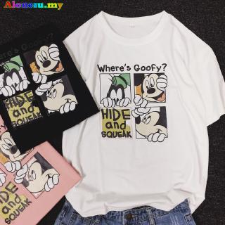 Camiseta de manga corta T-Shirt Mickey Mickey camiseta de manga corta pareja T-Shirt de dibujos animados T-Shirt verano nuevo suelto de dibujos animados pareja camisa Tops