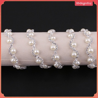 1 yarda - 12 mm - perla y diamantes de imitación cierre recorte de cadena - adorno de artesanía