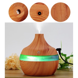 Wood-grain Ultra Quiet Cool Mist Humidifier 300ml Essential