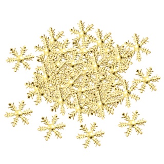 50 x copos de nieve adornos para álbum de recortes, árbol de navidad, adornos colgantes