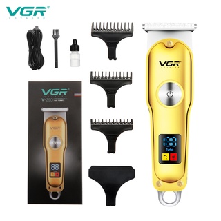cl vgr v290 eléctrico profesional cortador de pelo pantalla digital portátil mini afeitadora de pelo