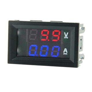 Zong DC 100V 10A 50A 100A voltímetro amperímetro azul + rojo LED Amp Dual Digital voltímetro medidor 7-110V (5)