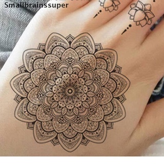 Smallbrainssuper Women Waterproof Temporary Tattoo Sticker Mandala Flower Tattoos Rose Peonie SBS