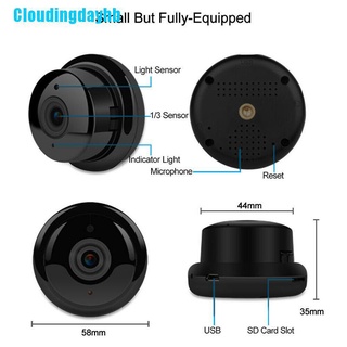 Cloudingdayhb HD 1080P V380 cámara WiFi inalámbrica Hiden Webcam seguridad del hogar visión nocturna (9)