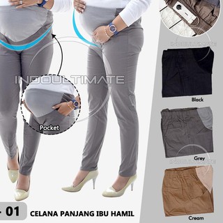Pantalones embarazadas largo trabajo tela de algodón oficina mujeres embarazadas por CH-01/leging ropa para mujeres embarazadas (6)