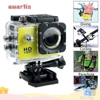 Lovelis Mini cámara De vigilancia deportiva De video en 4k/Full HD Resistente al agua Resistente A color