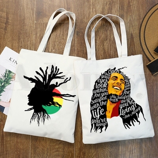 Nuevas bolsas De Lona De Hip Hop original Bob Marley Rock/bolsas De hombro Eco Shopper