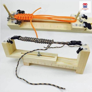 diy jig de madera maciza paracord pulsera fabricante de tejer herramienta nudo trenzado paracaídas cordón pulsera herramientas de tejido (2)