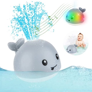 Kids Baby Cute Cartoon Whale Floating Spraying Water Bath Toys