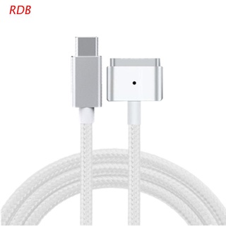 RDB Nylon 1.8m 65W USB C PD Type C to Magsafe 2 T-Tip Charging Cable Cord for MacBook Air Pro After 2012 year 45W 60W