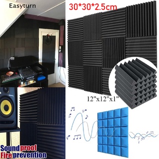 Easyturn - Panel de pared acústico, aislamiento acústico, espuma de estudio, azulejos de pared
