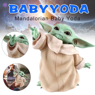 Mandalorian War Star Little Baby YODA adornos estatua figura juguetes regalo para niños