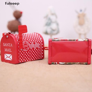 [fulseep] diseño de buzón de navidad caramelo de navidad caja de hierro caja de almacenamiento de galletas caja de regalo dsgc