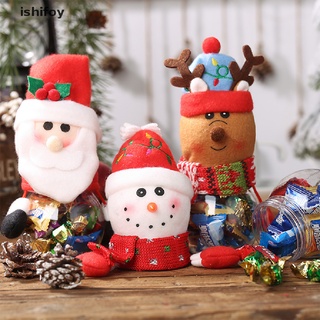 ishifoy Christmas Gift Hanging Hand Children's Gift Box Christmas Plastic Doll Candy Jar CL