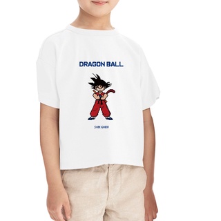 Simple Pixel Pintura Ropa Dragon Ball Niños Goku Tees Moda Camisas Cool Tops Manga Corta Camiseta