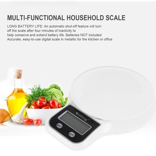 Xls báscula electrónica Digital Para Alimentos/cocina De 1g-5kg con pantalla Lcd retroilumina Verde 05.. 25